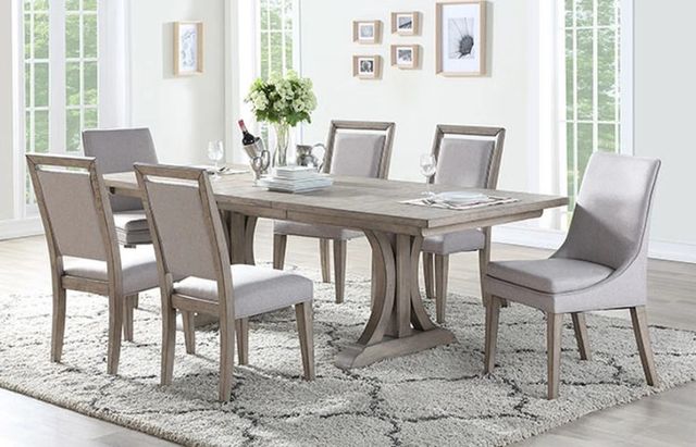 Winners Only® Xena Gray Upholstered Dining Side Chair-2