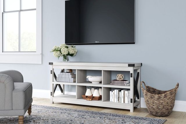 Signature Design by Ashley® Bayflynn White Washed Large TV Stand-3
