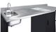 Summit® 72" Black/Stainless Steel Barrier-Free All-In-One Kitchenette-5