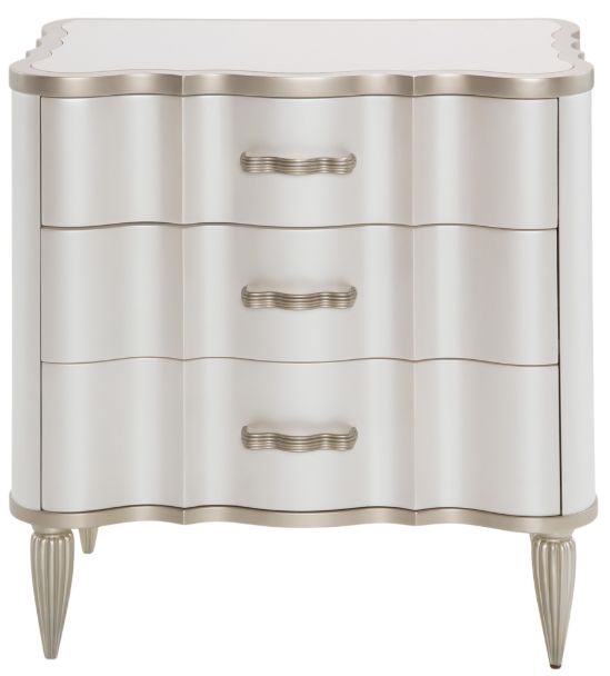 Michael Amini® London Place Creamy Pearl Nightstand-1
