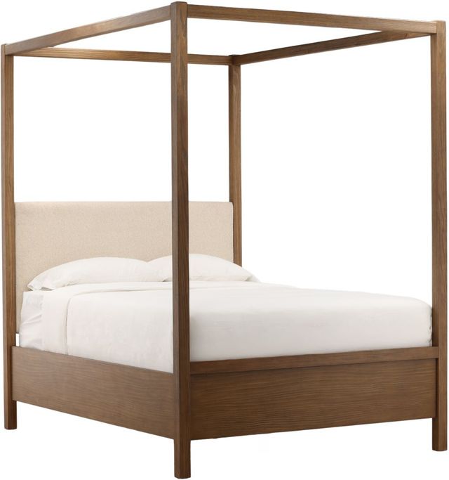 Dovetail Furniture Emmalyn Dark Brown Queen Canopy Bed-0