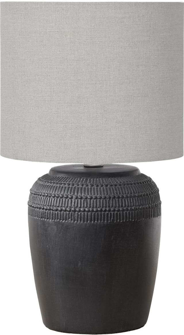Monarch Specialties Inc. Black Ceramic Table Lamp -0