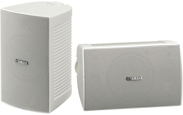 Yamaha® White High Performance Outdoor Speakers