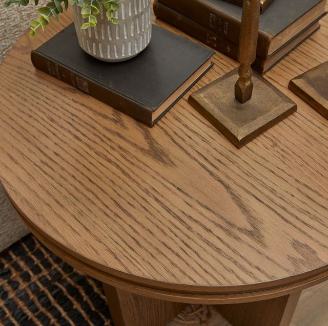 Flexsteel® Waterfall Light Oak Round End Table-2