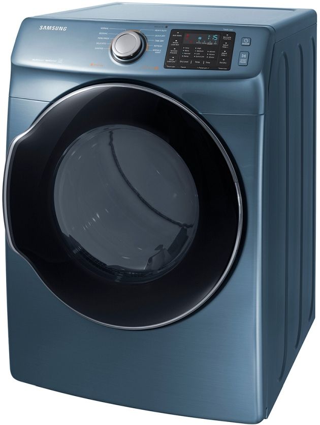 Samsung 7.5 Cu. Ft. Azure Blue Front Load Electric Dryer-3