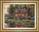 Classy Living Lakefront Lodge Glow Wall Art-0