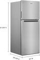 Whirlpool® 24" 11.6 Cu. Ft. Fingerprint-Resistant Stainless Counter Depth Top Freezer Refrigerator-2