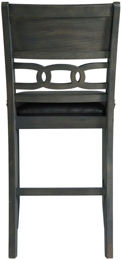 Elements International Amherst Dark Gray Counter Side Chairs-3