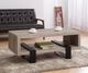 Coaster® Dinard Grey Driftwood Coffee Table With Black Metal Frame -1