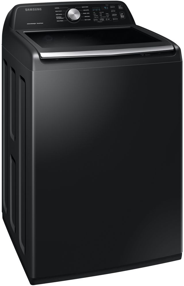 Samsung 3400 Series 4.5 Cu. Ft. Black Stainless Steel Top Load Washer-2