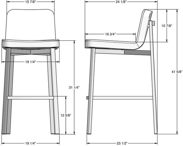 Amisco Customizable Waverly Upholstered Bar Stool-2