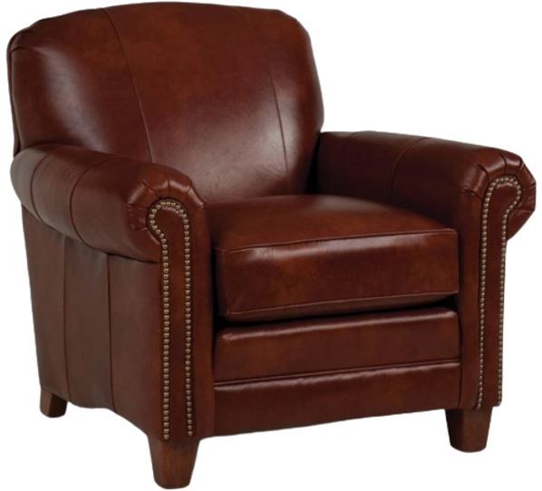 Smith Brothers Customizable 397 Leather Chair-0