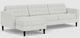 EQ3 Customizable Reverie 2-Piece Sectional Apartment Sofa with Left Hand Facing Grand Chaise-4