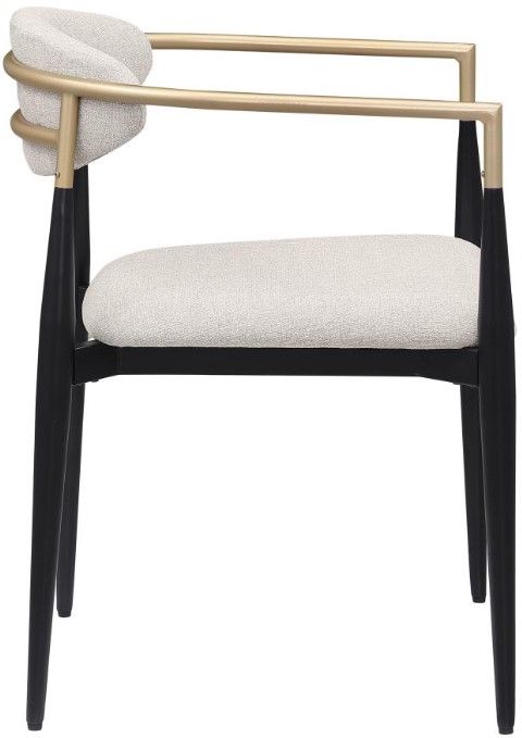 Coaster® Alexis Beige/Black Dining Arm Chair-3