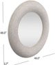 Bassett Mirror Spin White Wash Wall Mirror-2