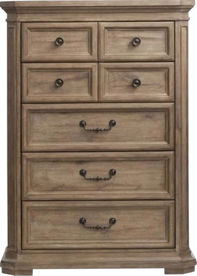 Magnussen Home® Adler Court Florentine Walnut Drawer Chest-2