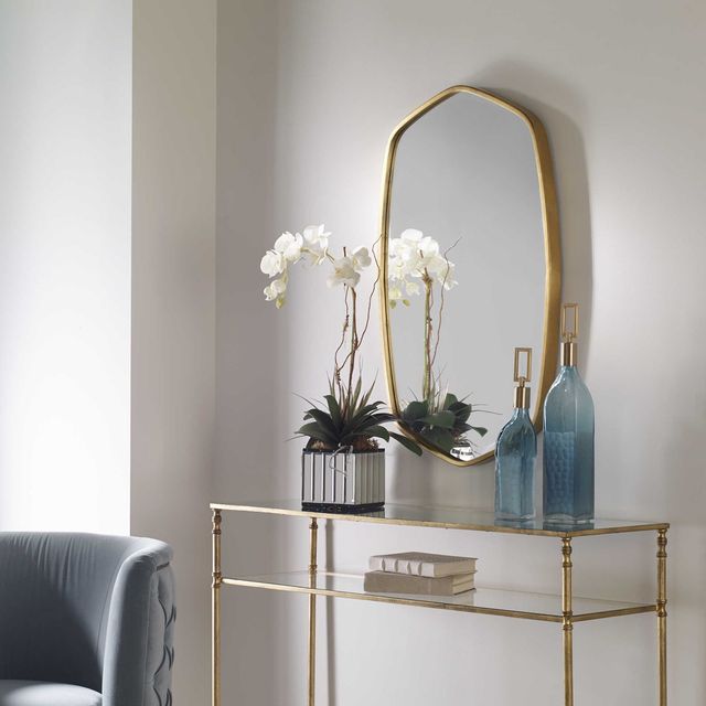 Uttermost® Duronia Antiqued Gold Mirror-2