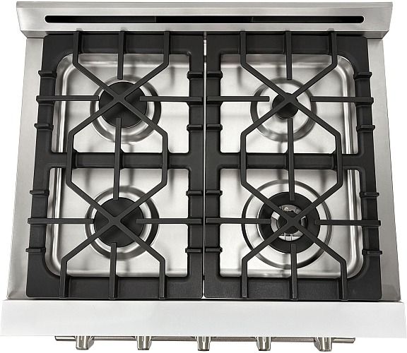 Unique® Appliances Classic Retro 30" White Slide-In Propane Gas Range-4