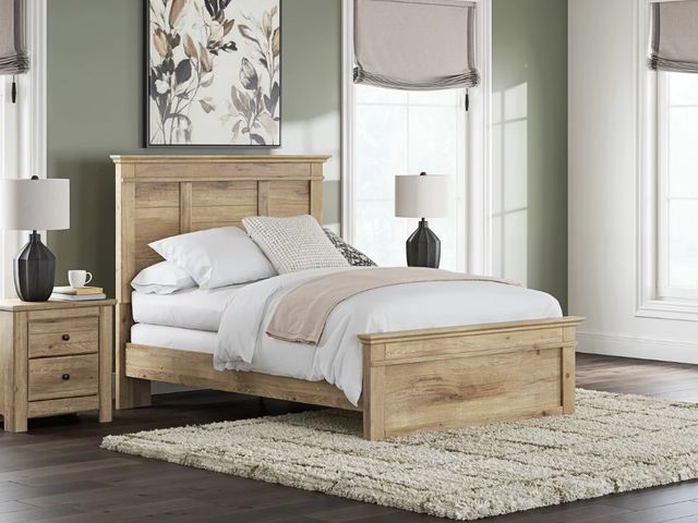 Signature Design by Ashley® Makidern Tan Full Panel Bed-1