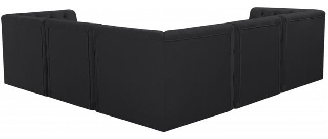 Meridian Furniture Tuft 5-Piece Black Modular Sectional Set-2