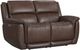 Flexsteel® Beau Dark Sable Brown Power Reclining Loveseat with Power Headrests-0