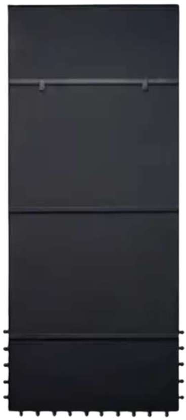 Moe's Home Collection Figaro Black Floor Mirror-2