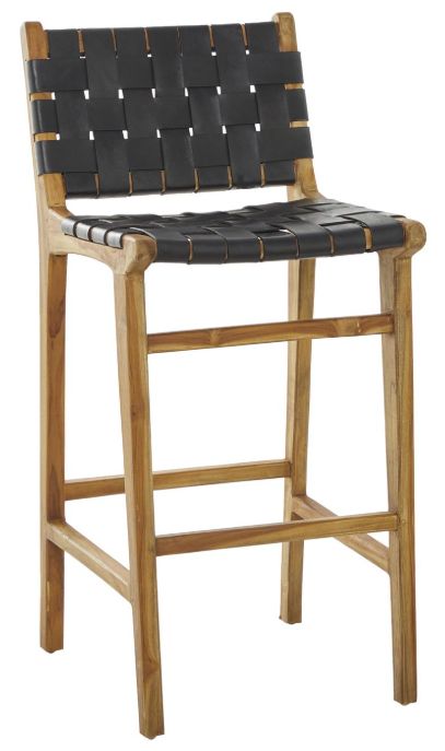 Deco Marche U Select Black/Brown Bar Stool-0