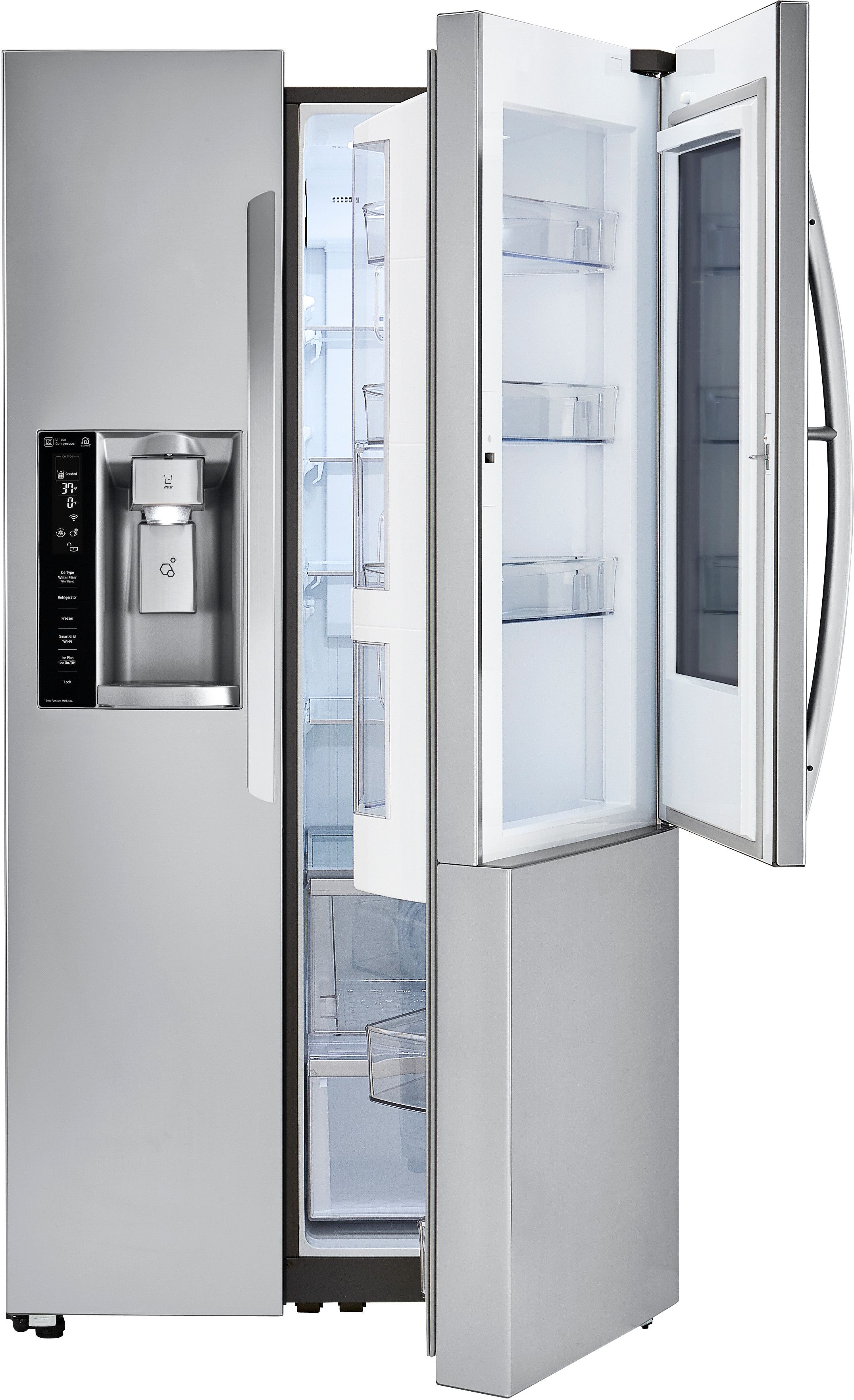 LG 21.7 Cu. Ft. Stainless Steel Counter Depth Side-By-Side