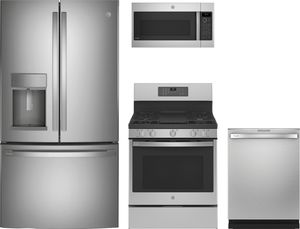 GE Profile 4 Piece Stainless Steel Kitchen Package