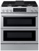 Samsung Bespoke 30" Fingerprint Resistant Stainless Steel Smart Slide-in Gas Range with Flex Duo™ Oven-0