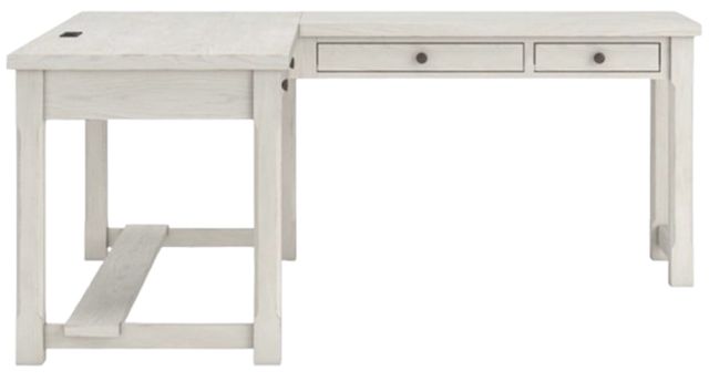 Signature Design by Ashley® Robbinsdale Antique White L-Shape Office Desk-2