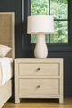 Universal Explore Home™ Oasis Beige Dockside 2-Drawer Nightstand-1