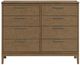 Whittier Wood® Furniture Bailey Nutmeg 60" Dresser-2