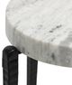 Stylecraft White Side Table with Black Frame-2