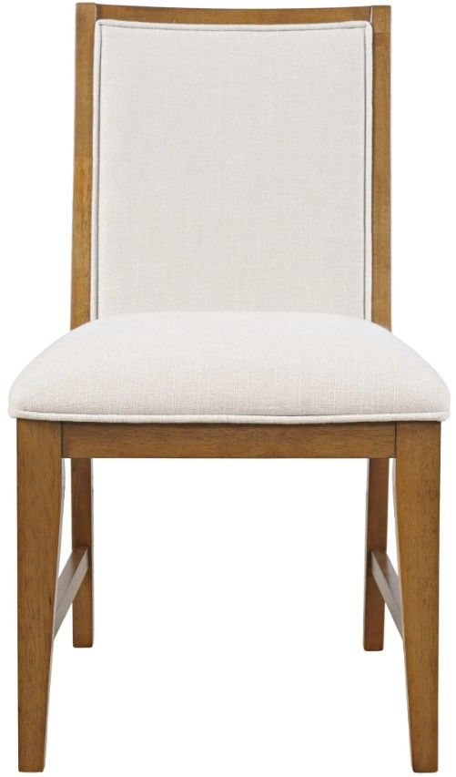 Jofran Inc. Sierrafina Beige/Brown Upholstered Back Chair-2