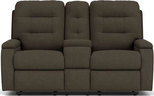 Flexsteel® Kerrie Reclining Loveseat with Console-1