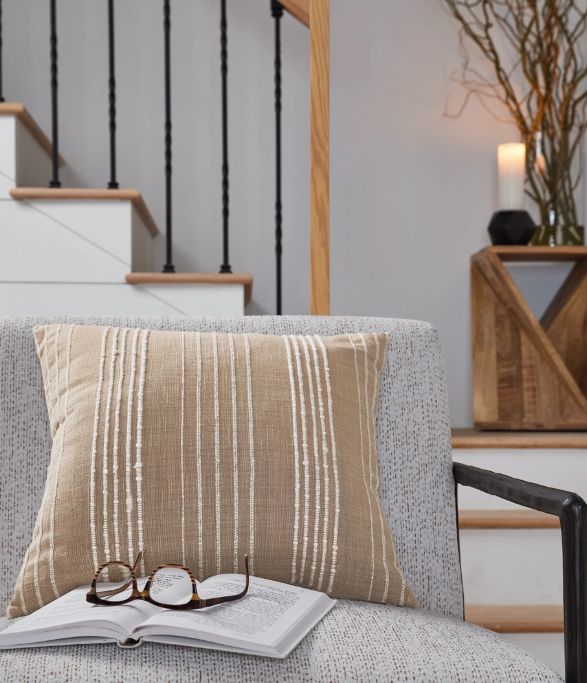 Signature Design by Ashley® Benbert Tan/White Throw Pillow-3