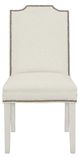 Fairfield® Customizable Entree Dining Empire Short Back Dining Chair with Linen Legs-1