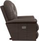 La-Z-Boy® Jasper Dark Brown Leather Power Rocking Recliner with Headrest-2