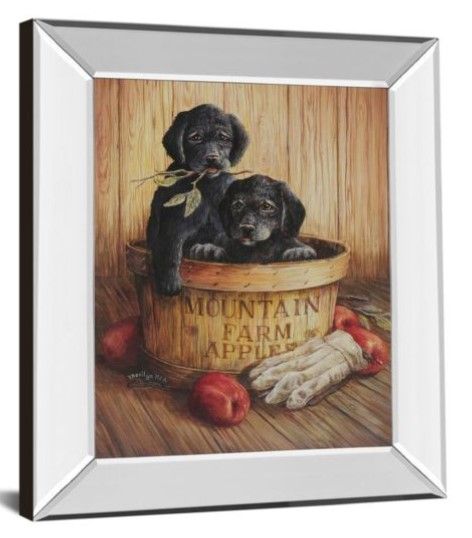 Classy Art Black Labs Wall Art-1
