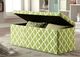 Furniture of America® Zaira Green Storage Ottoman-3