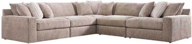 Signature Design by Ashley® Nexora-Court 5-Piece Burlap Sectional-0