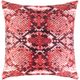 Surya Chloe Bright Red 18"x18" Toss Pillow with Polyester Insert-0