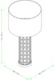 Surya Beatrice Gold Table Lamp-1