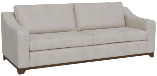 International Furniture Direct Natural Parota Ivory 95" Sofa-0