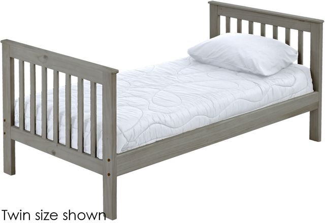 Crate Designs™ Furniture Storm Twin Tall Mission Lower Youth Bunk Bed-0