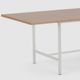 EQ3 Kendall 82'' Solid Oak Dining Table with Inset Base-1