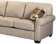 Superstyle Furniture Ltd. Customizable 5104 3-Piece Right-Arm Facing Curved Loveseat Sectional and Queen Bed-2