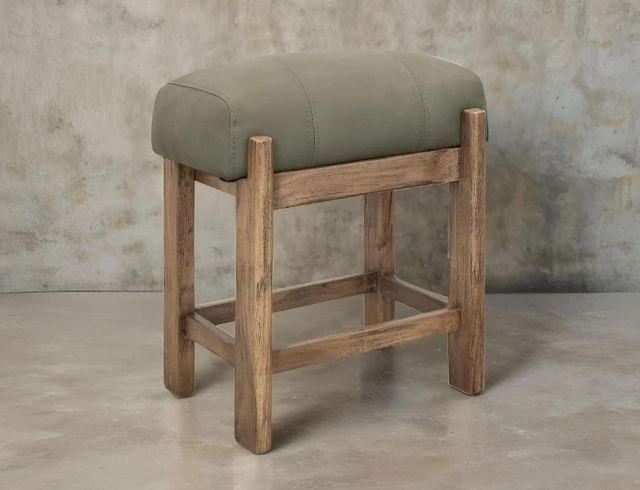 International Furniture Direct Balam Brown/Green Counter Stool-1