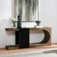 Classic Home Danica Cafe Brown Console Table-1